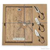 CHEESE THE MOMENT - CHEESE BOARD & KNIFE SET BY MUDPIE-Rustic Ranch