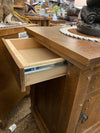 AUTUMN COMFORT ALDER NIGHTSTAND WITH HIDDEN DRAWER-Rustic Ranch