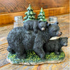 Bear with Cub Salt and Pepper Shakers and Napkin Holder-Rustic Ranch