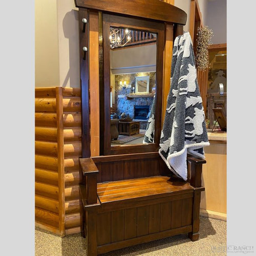 Santa Fe Hall Tree with Bench available at Rustic Ranch Furniture in Airdrie, Alberta