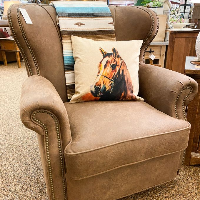 Brown Horse Pillow