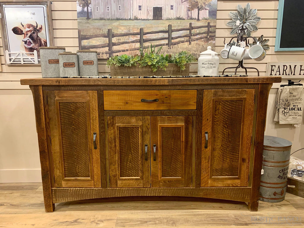 ROYAL MISSION 1 DRAWER, 4 DOOR SIDEBOARD-Rustic Ranch