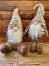 STANDING BROWN STRIPE GNOME-Rustic Ranch
