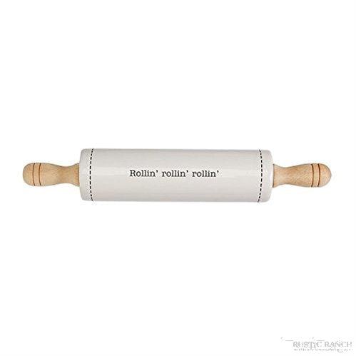 EVERYDAY ROLLING PINS - TWO STYLES BY MUDPIE-Rustic Ranch