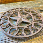 Horseshoe Star Trivet-Rustic Ranch