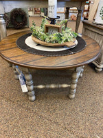 PLYMOUTH ROUND COFFEE TABLE-Rustic Ranch