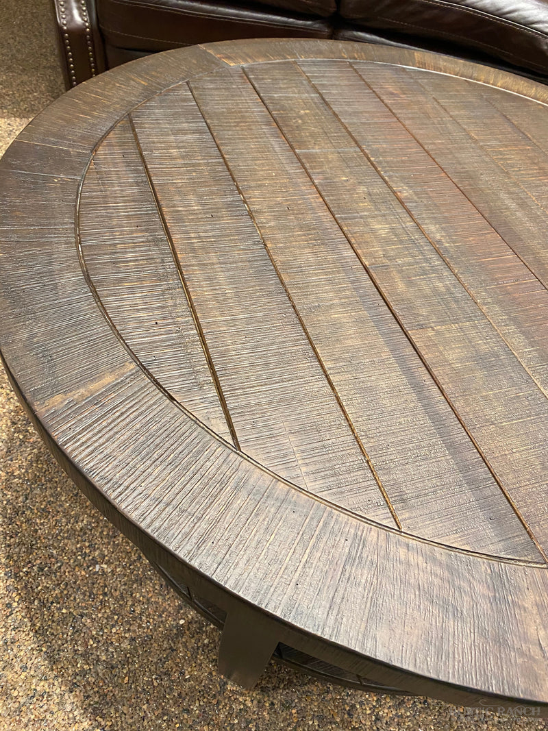 Homestead Round Coffee Table available at Rustic Ranch Furniture and Decor.