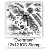 Evergreen Decor Stamp by IOD