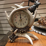 Antler Desk Clock-Rustic Ranch