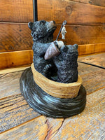 Bear Boat Lamp-Rustic Ranch