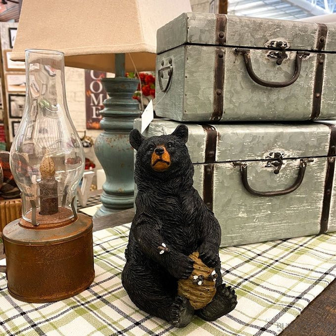 Bear with Beehive available at Rustic Ranch Furniture in Airdrie, Alberta