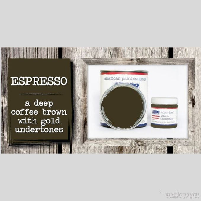 Espresso - APC Paint available at Rustic Ranch Furniture in Airdrie, Alberta