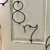 DOOR FRAME CLOCK WITH WIRE NUMBERS-Rustic Ranch