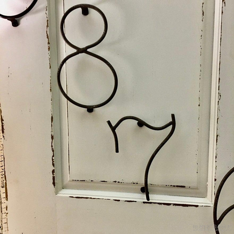 DOOR FRAME CLOCK WITH WIRE NUMBERS-Rustic Ranch