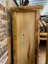 4 Drawer Natural Log Chest w/ Sliding Top-Rustic Ranch