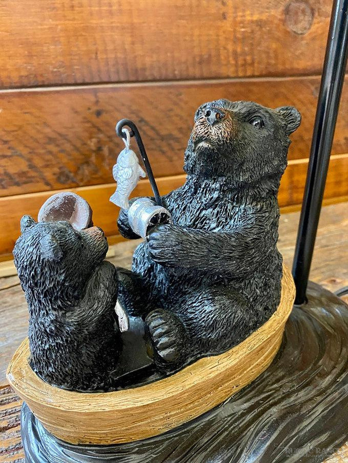 Bear Boat Lamp-Rustic Ranch
