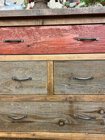 GOLDFIELD SEVEN DRAWER DRESSER-Rustic Ranch