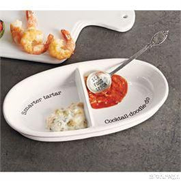 SEAFOOD SAUCE SERVING SET BY MUD PIE-Rustic Ranch