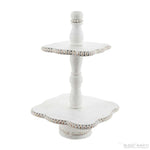Beaded Tiered Tray by Mud Pie available at Rustic Ranch Furniture in Airdrie, Alberta