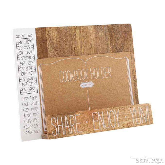 Conversion Cookbook Holder by Mud Pie-Rustic Ranch