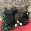 BLACK WELCOME BEAR SIGN-Rustic Ranch