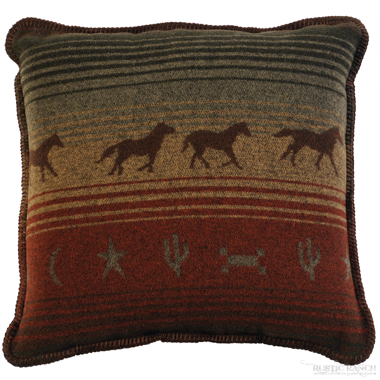 MUSTANG CANYON II PILLOW-Rustic Ranch