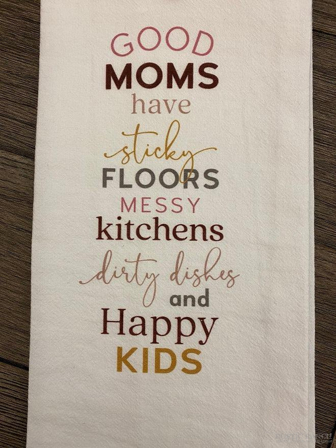 GOOD MOMS TEA TOWEL-Rustic Ranch