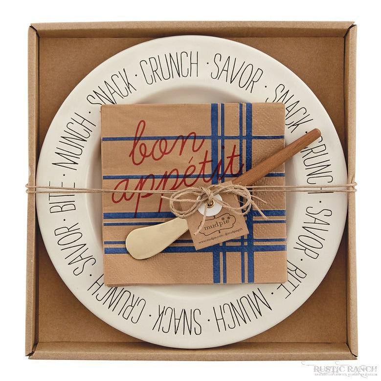 BISTRO CHEESE SET BY MUDPIE-Rustic Ranch