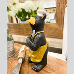 Smoking Chef Bear Figurine