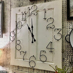 DOOR FRAME CLOCK WITH WIRE NUMBERS-Rustic Ranch