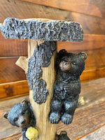 Bear Tree Candle Stand-Rustic Ranch