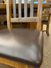 HERITAGE SIDE CHAIR WITH LEATHER SEAT-Rustic Ranch