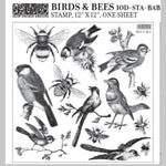 Birds & Bees Stamp by IOD
