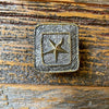 SQUARE TOOLED STAR DRAWER PULL-Rustic Ranch