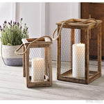 CHICKEN WIRE LANTERNS - TWO SIZES-Rustic Ranch