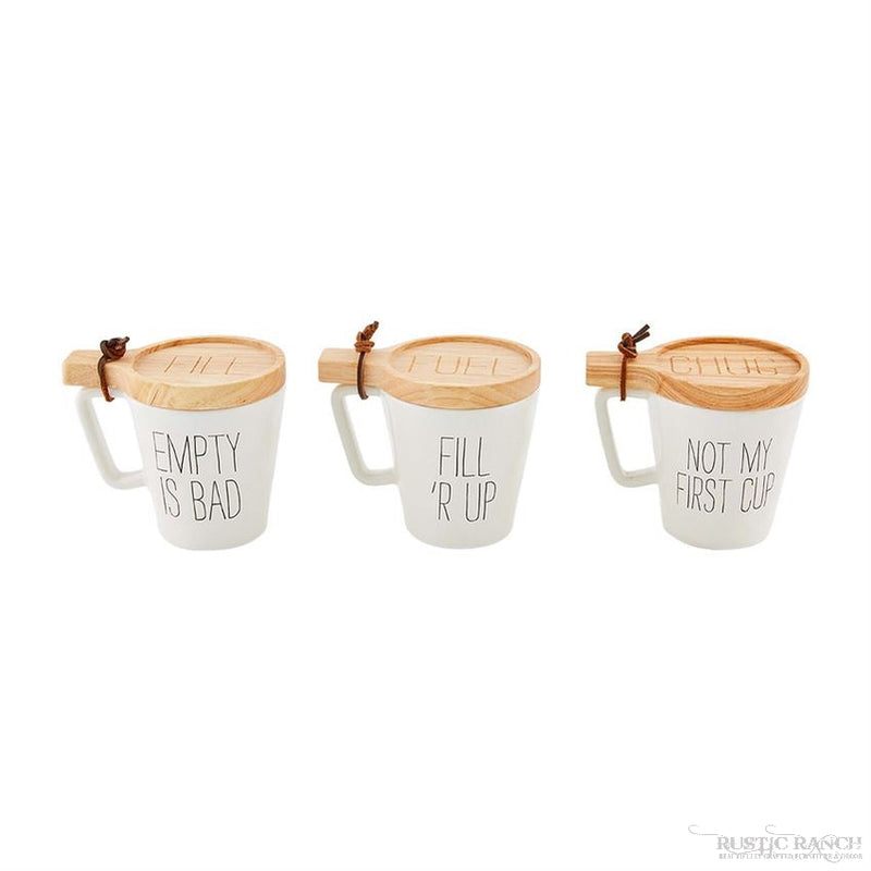 NOT MY FIRST CUP MUG AND COASTER SET BY MUD PIE-Rustic Ranch