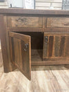BARNWOOD VANITY WITH EDGED LAMINATED TOP-Rustic Ranch