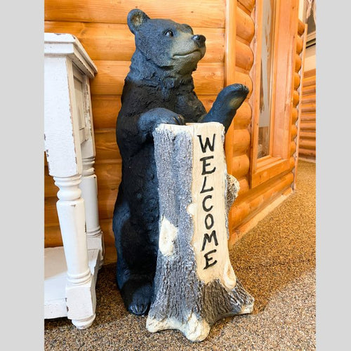 Bear Welcome Stump