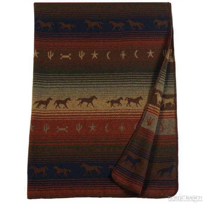 Mustang Canyon Throw-Rustic Ranch