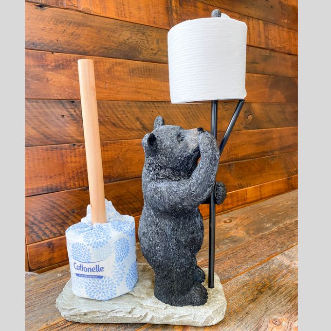 Stinking Bear Toilet Paper Holder Stand