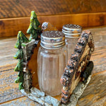 Cabin Bear Salt & Pepper Holder-Rustic Ranch
