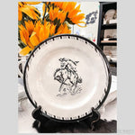 Ranch Life Melamine Dinner Plate available at Rustic Ranch Furniture in Airdrie, Alberta