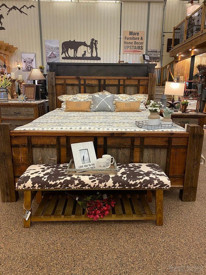 HERITAGE RICHLAND KING BED-Rustic Ranch