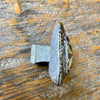SQUARE TOOLED STAR DRAWER PULL-Rustic Ranch