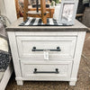 Brewgan Two Drawer Nightstand available at Rustic Ranch Furniture.