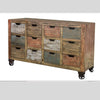 Urban Multi Colour Console with 12 Drawers available at Rustic Ranch Furniture in Airdrie, Alberta.
