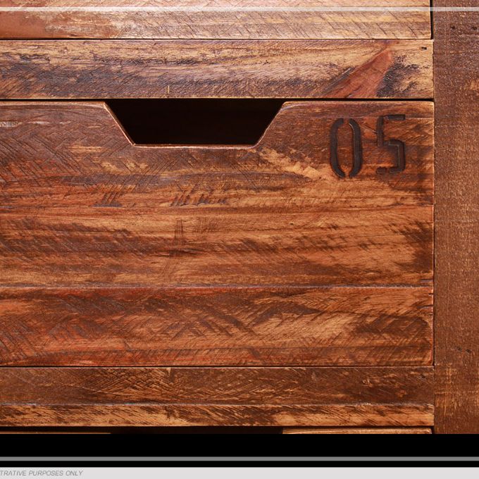 Urban Multi Colour Console with 12 Drawers available at Rustic Ranch Furniture in Airdrie, Alberta.
