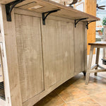Pueblo Gray Kitchen Island available at Rustic Ranch Furniture in Airdrie, Alberta.