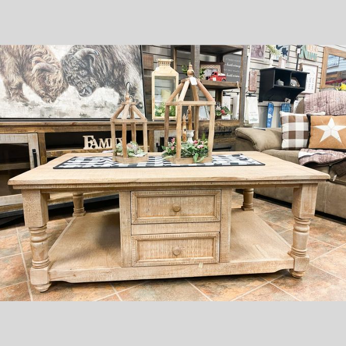 Aruba Coffee Table Drift Sand Finish