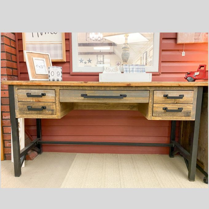 Loft Brown Desk available at Rustic Ranch Furniture in Airdrie, Alberta.